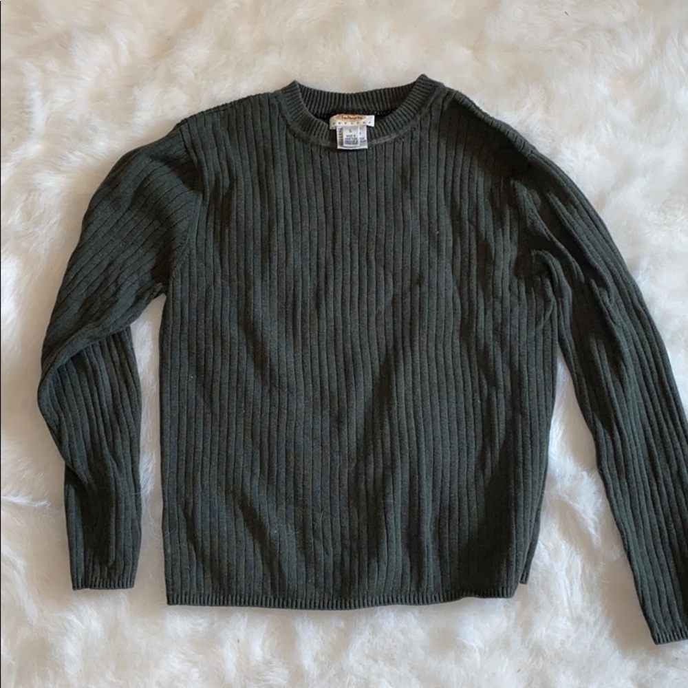 forest green sweater